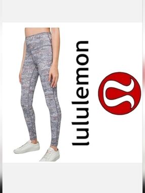 Lululemon Wunder Under High-Rise 25" Full-On Luxtreme Frozen Vista Alpine Sz 2